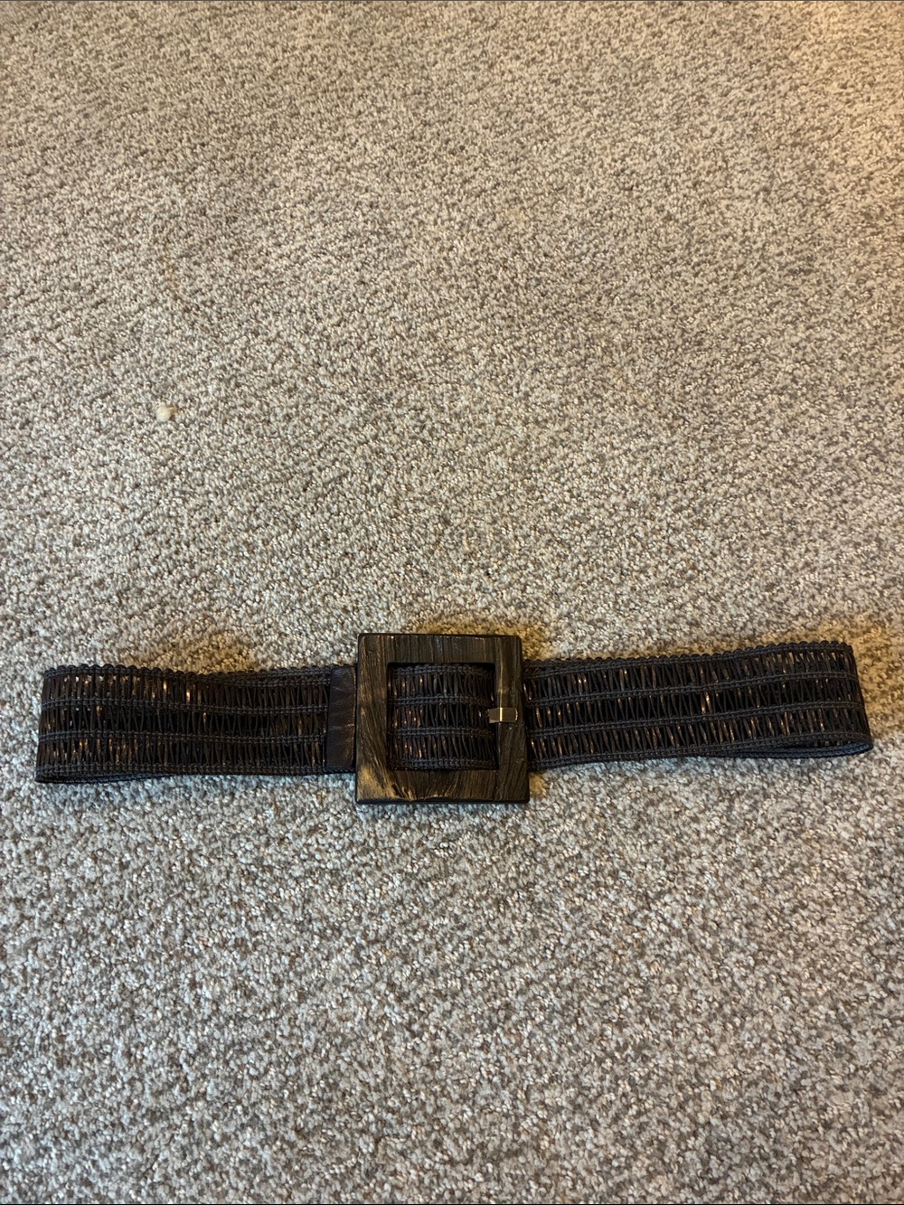 NWOT Suzi Roher brown stretch belt